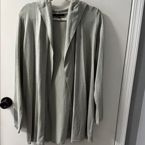 Cyrus Light Gray Hooded Cardigan
